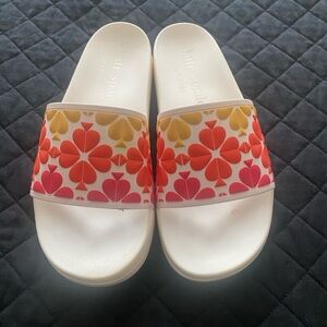 Kate Spade Multicolor Floral Slides